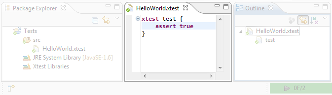 Eclipse editor with no Xtest errors