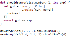 Example using map-reduce Xbase extension methods in an Xtest method